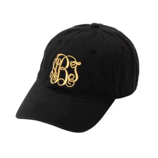 Black Monogram Cap