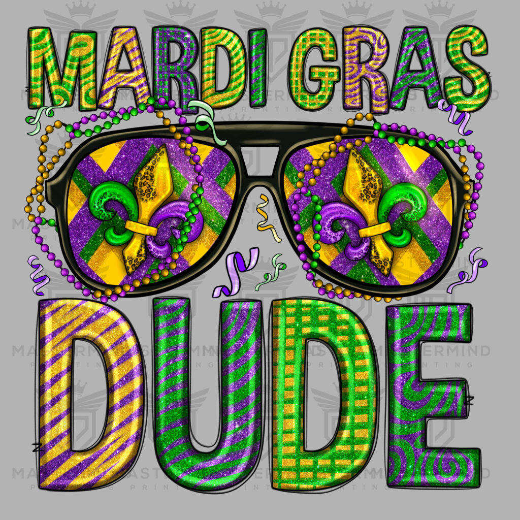 mardi gras shirt transfers