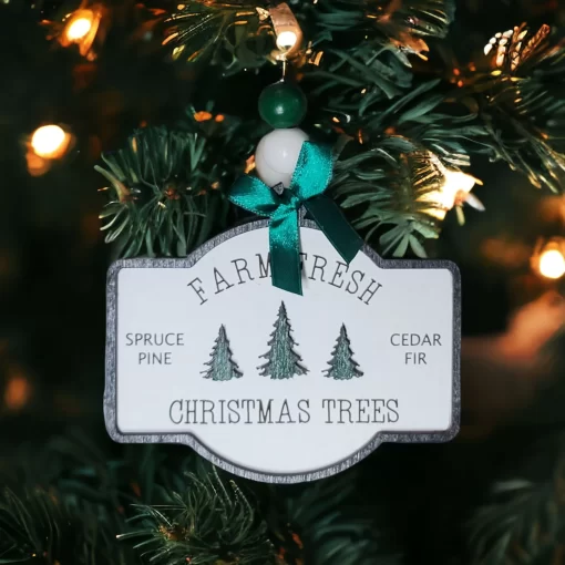 Fresh Farm Tree Ornament, Funny Christmas Gift, Gift Gag, Christmas Ornament